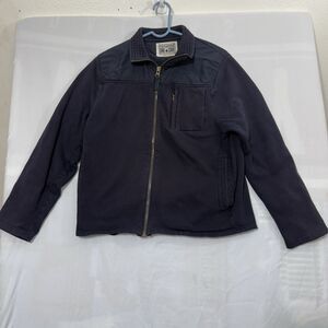 VTG Converse One Star Mens Jacket Navy Blue Full Zip Size Small Made In USA